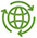 Creating clean energy icon