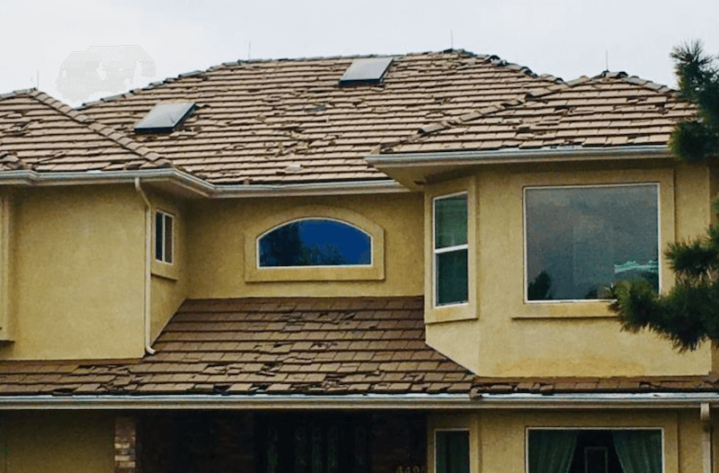 Metal roof example